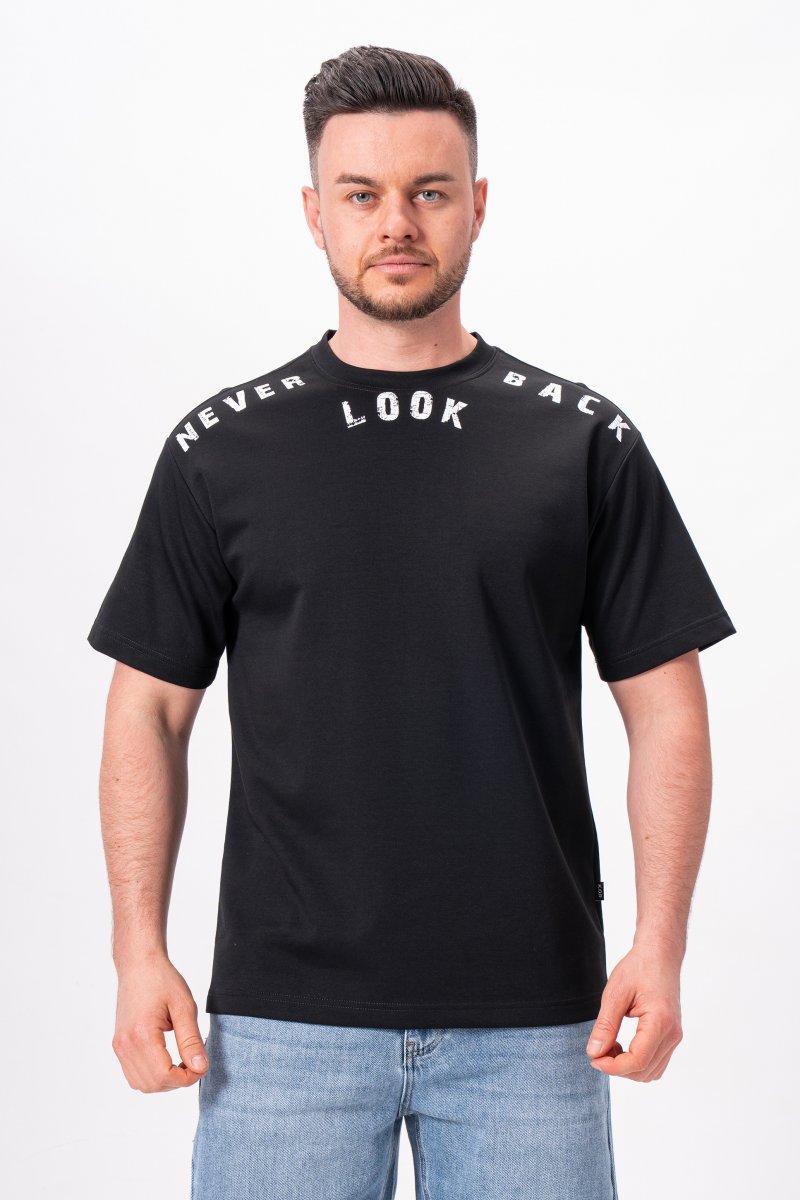 Футболка с принтом K.O.R 21191 Черный (BLACK)