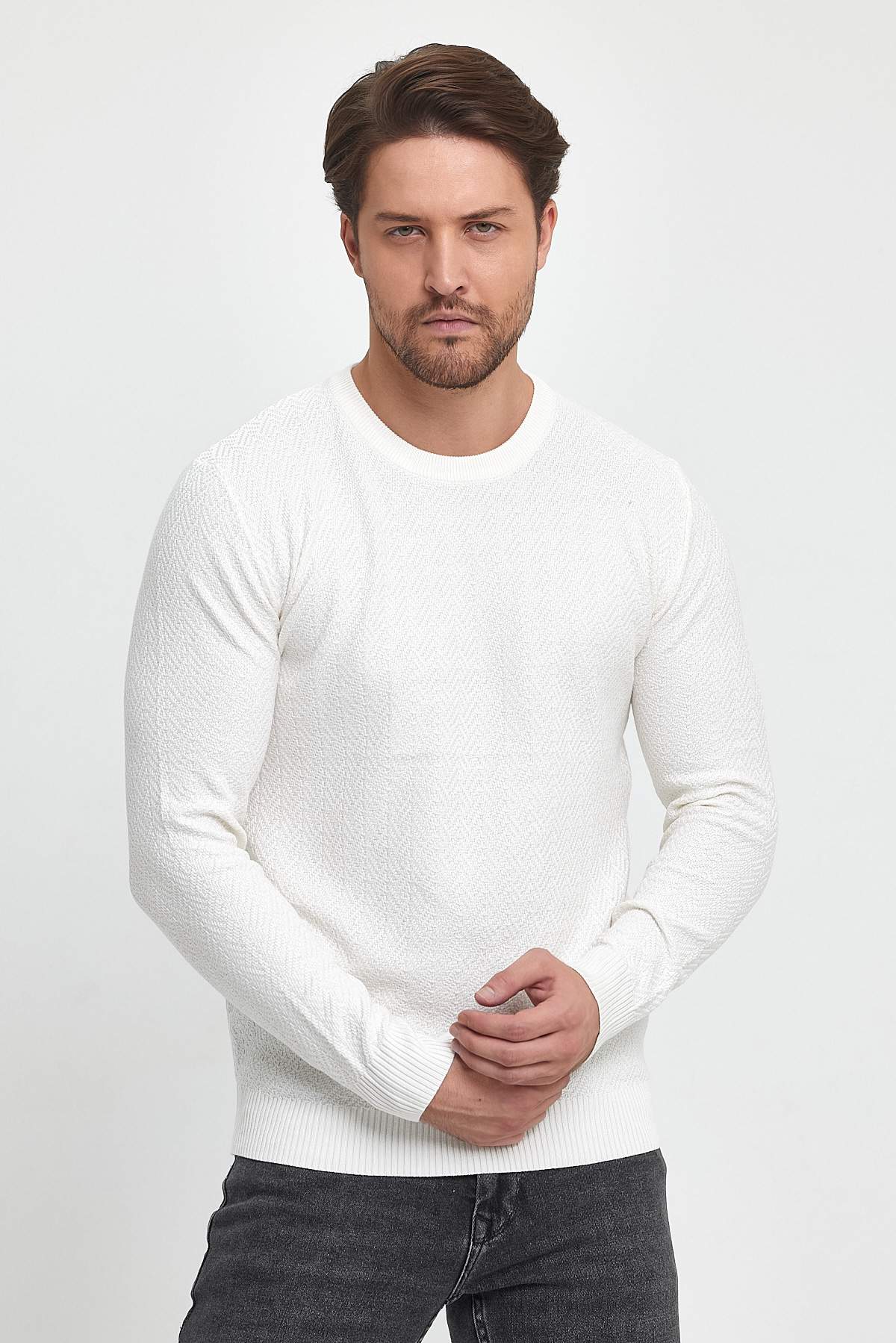 Свитер casual Trend Collection 7394 Белый