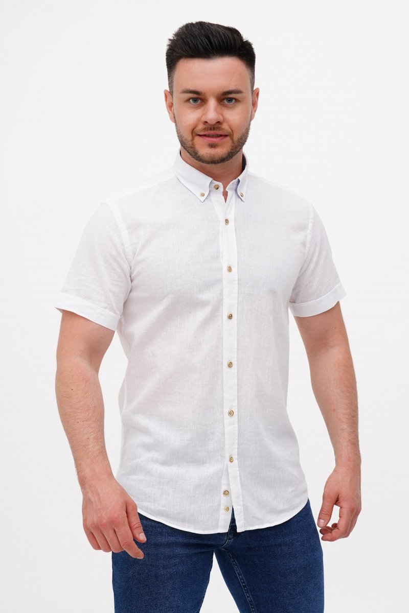Сорочка-к.р.льон Trend Collection BAT K11-151 Білий