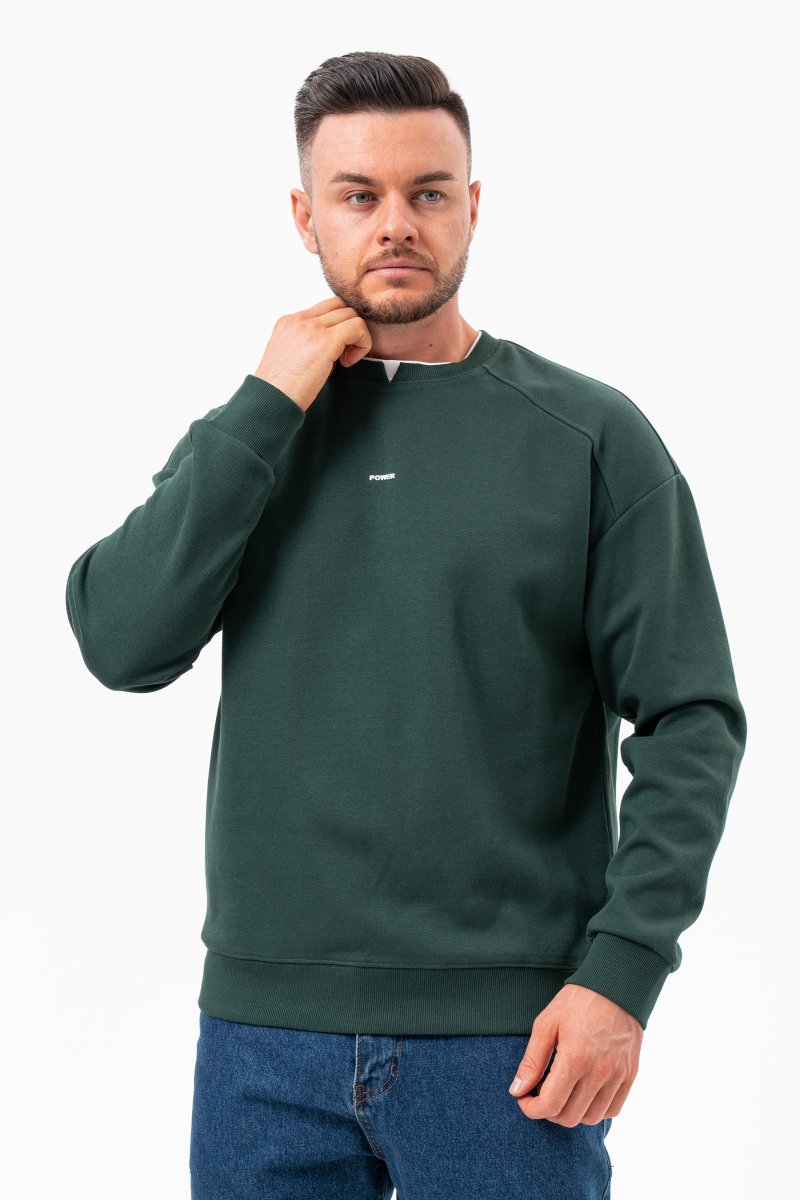 Свитшот с декором K.O.R 32033 Зеленый (GREEN)