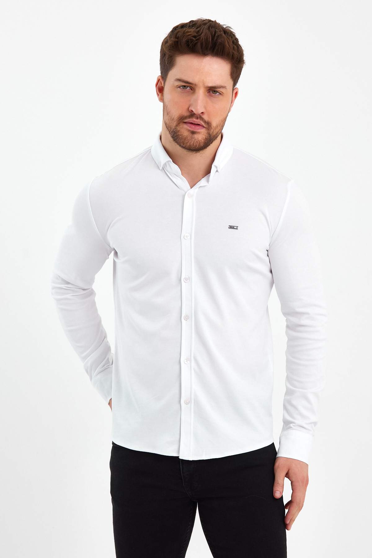 Рубашка Trend Collection 22Y1202 Белый (BEYAZ)