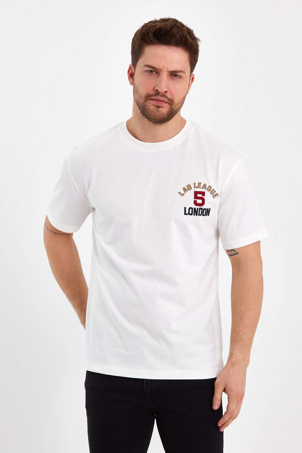 Футболка з принтом Trend Collection 2188 Білий (EKRU)