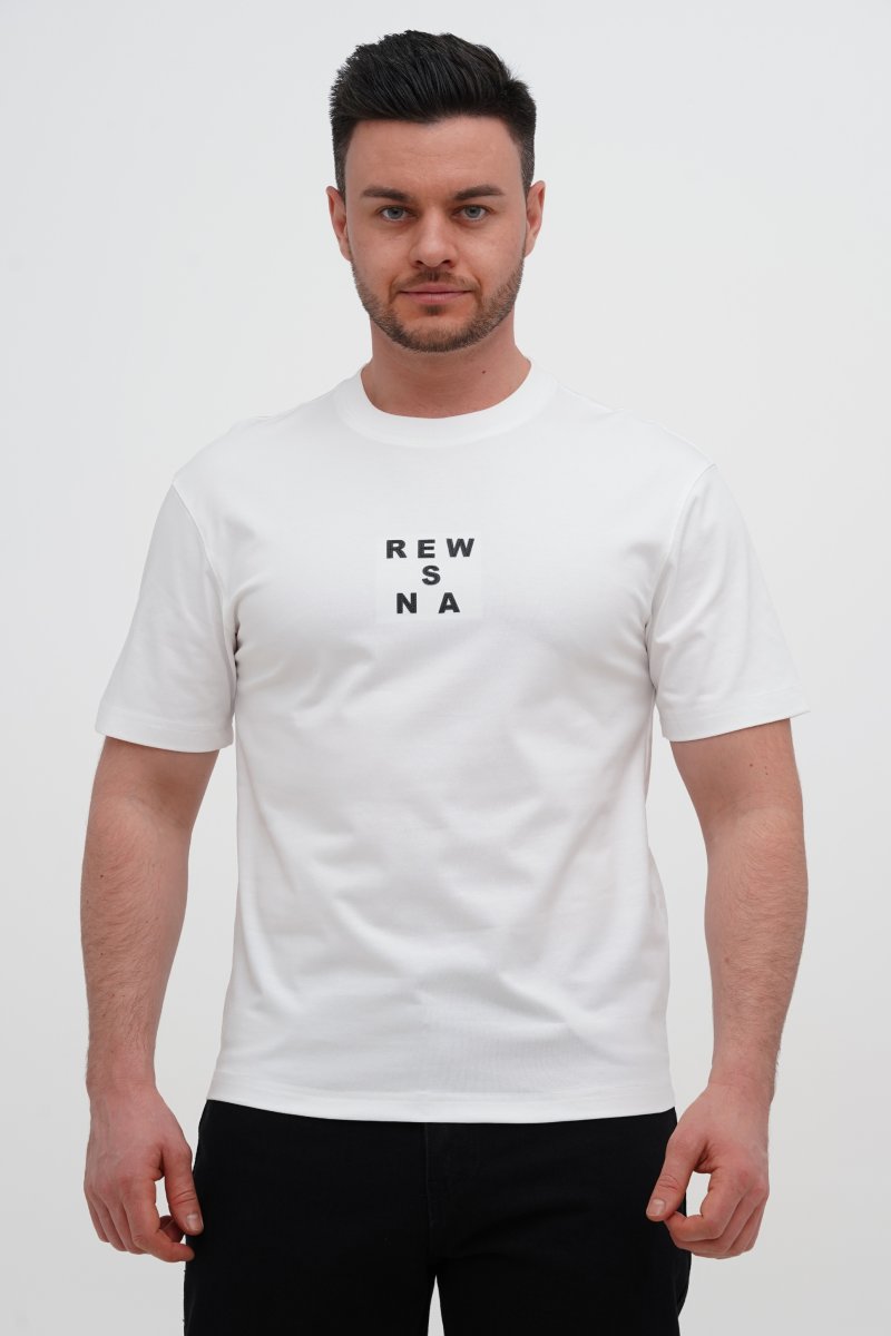 Футболка з принтом Trend Collection 8090 Білий
