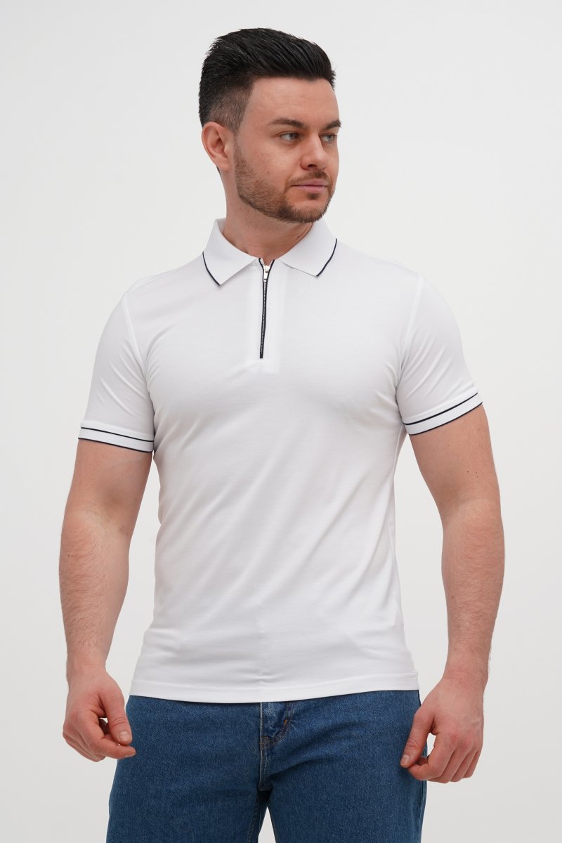 Футболка поло однотонна Trend Collection 2403 Білий (кол. 3)