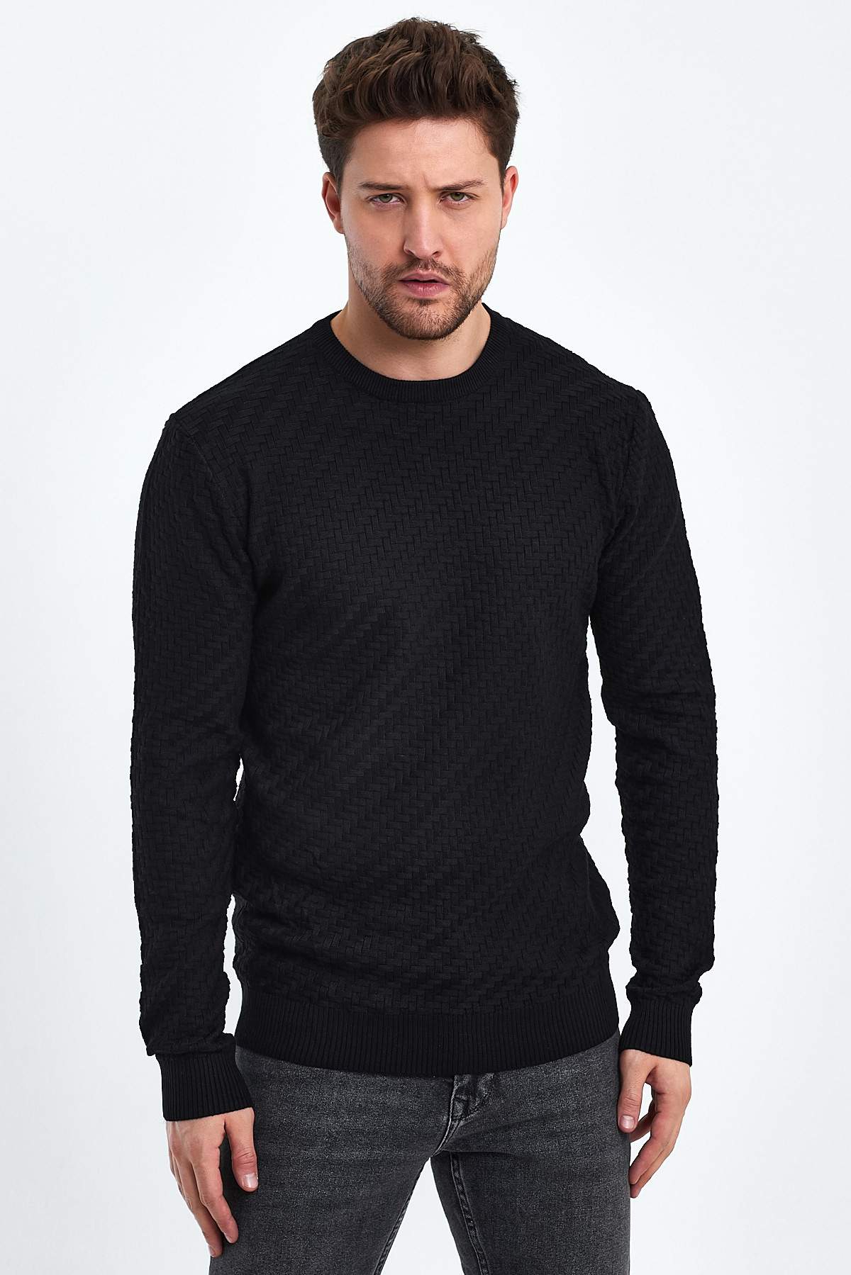 Свитер casual Trend Collection 3109 черный (BLACK)
