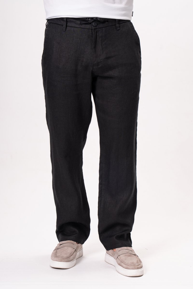Брюки лен Trend Collection 6755 Черный (LUX BLC)