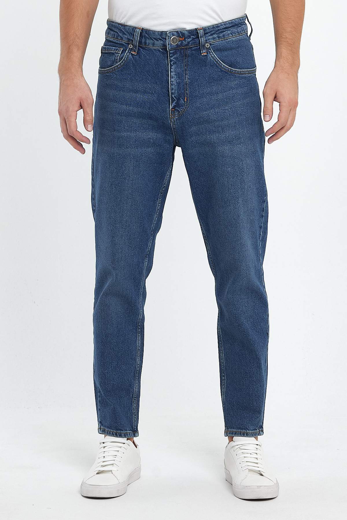 Джинси мом Trend Collection 3003-1 Синій (BLUE)