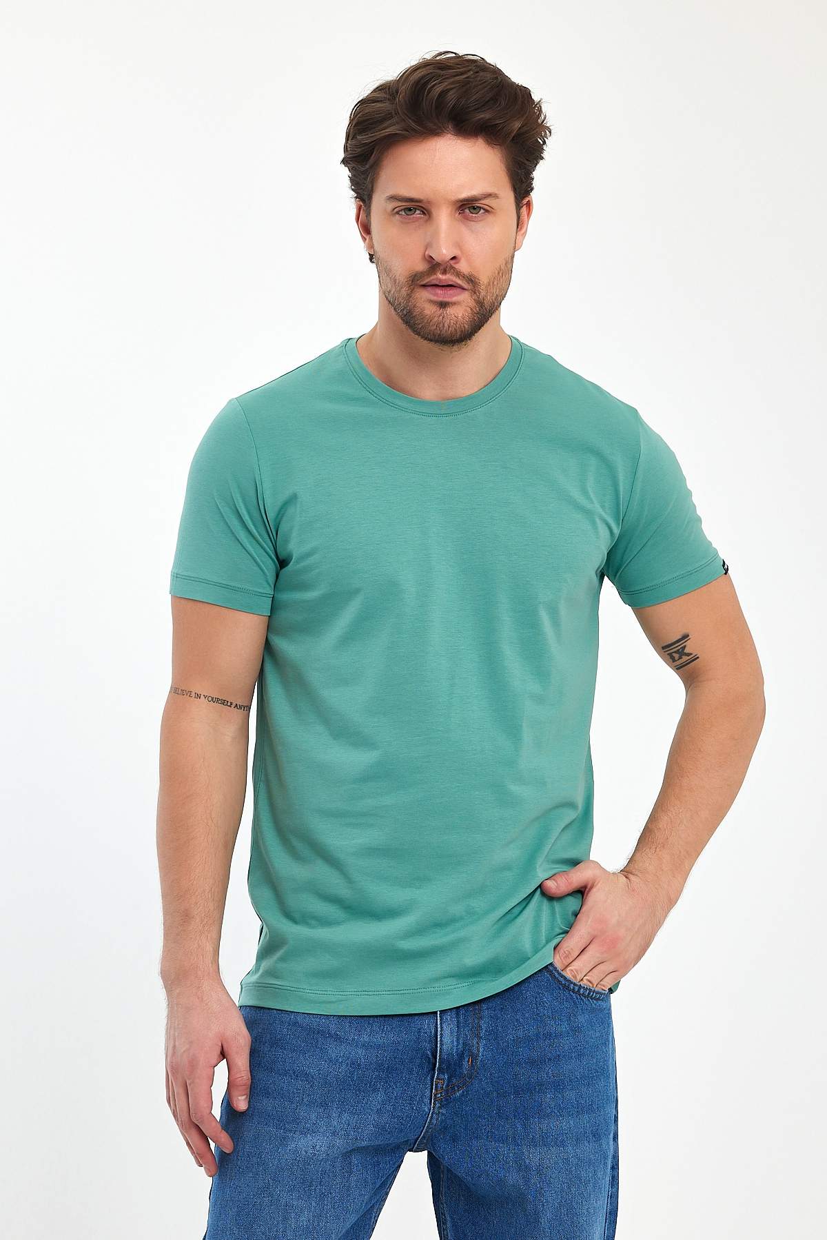 Футболка однотонна Trend Collection 39049-4 Світло-зелений (Y.YESIL)