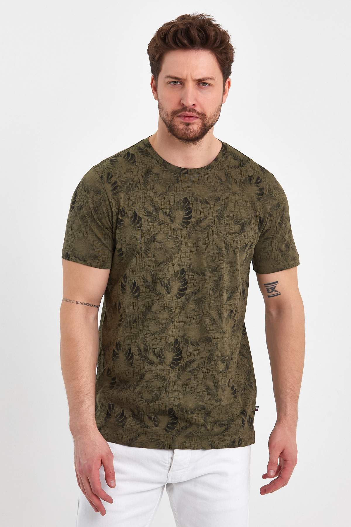 Футболка с принтом Trend Collection 35971 хаки (HAKI)