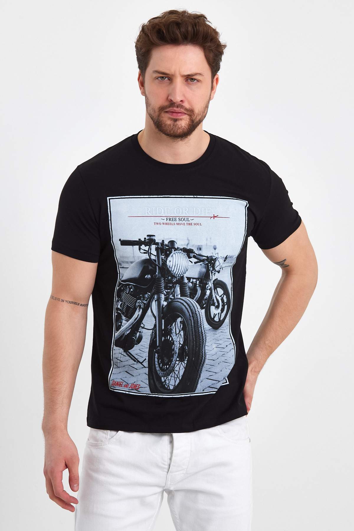 Футболка з принтом Trend Collection 2725 Чорний