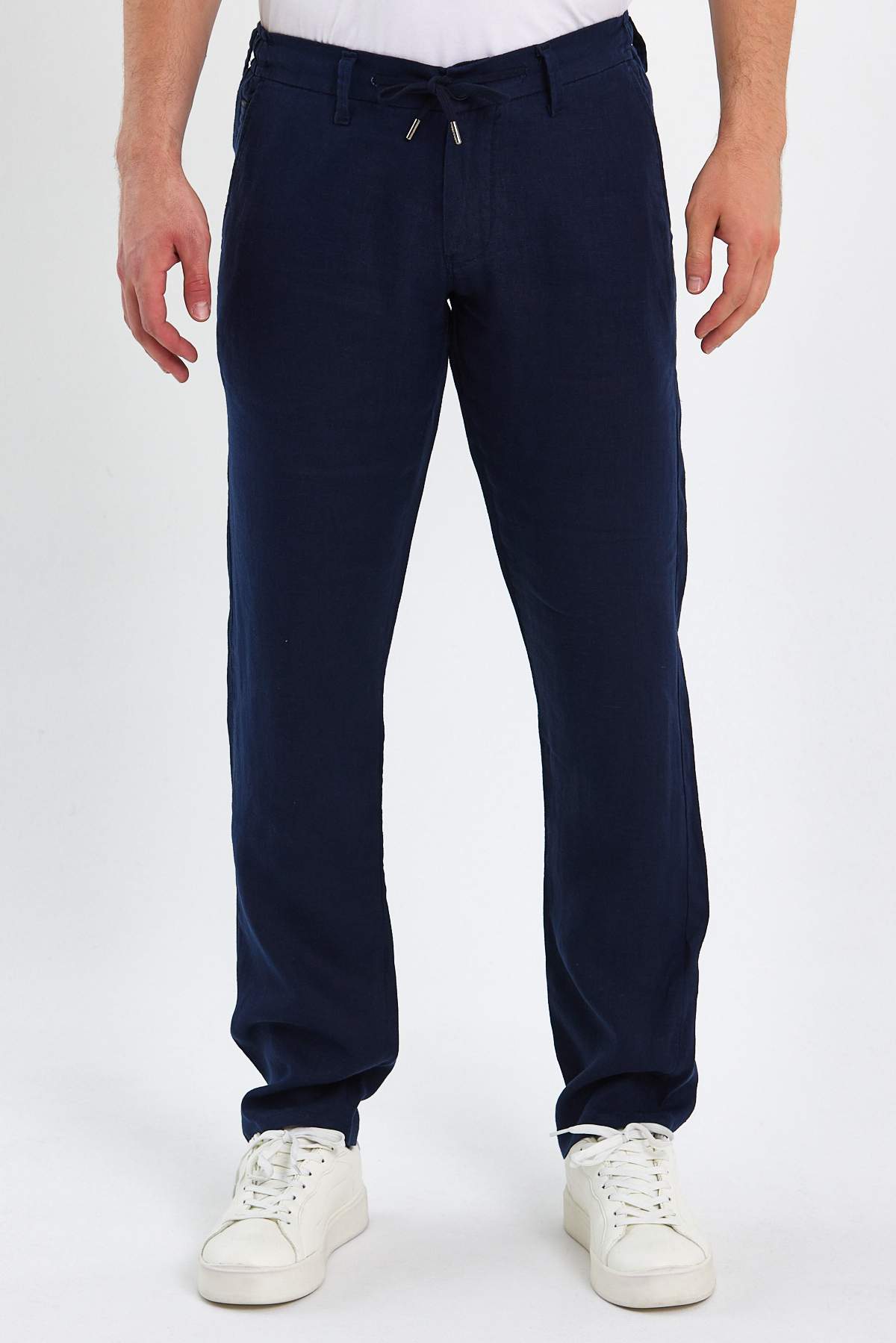 Штани льон Trend Collection 3755 Темно-синій (LUX D NAVY)