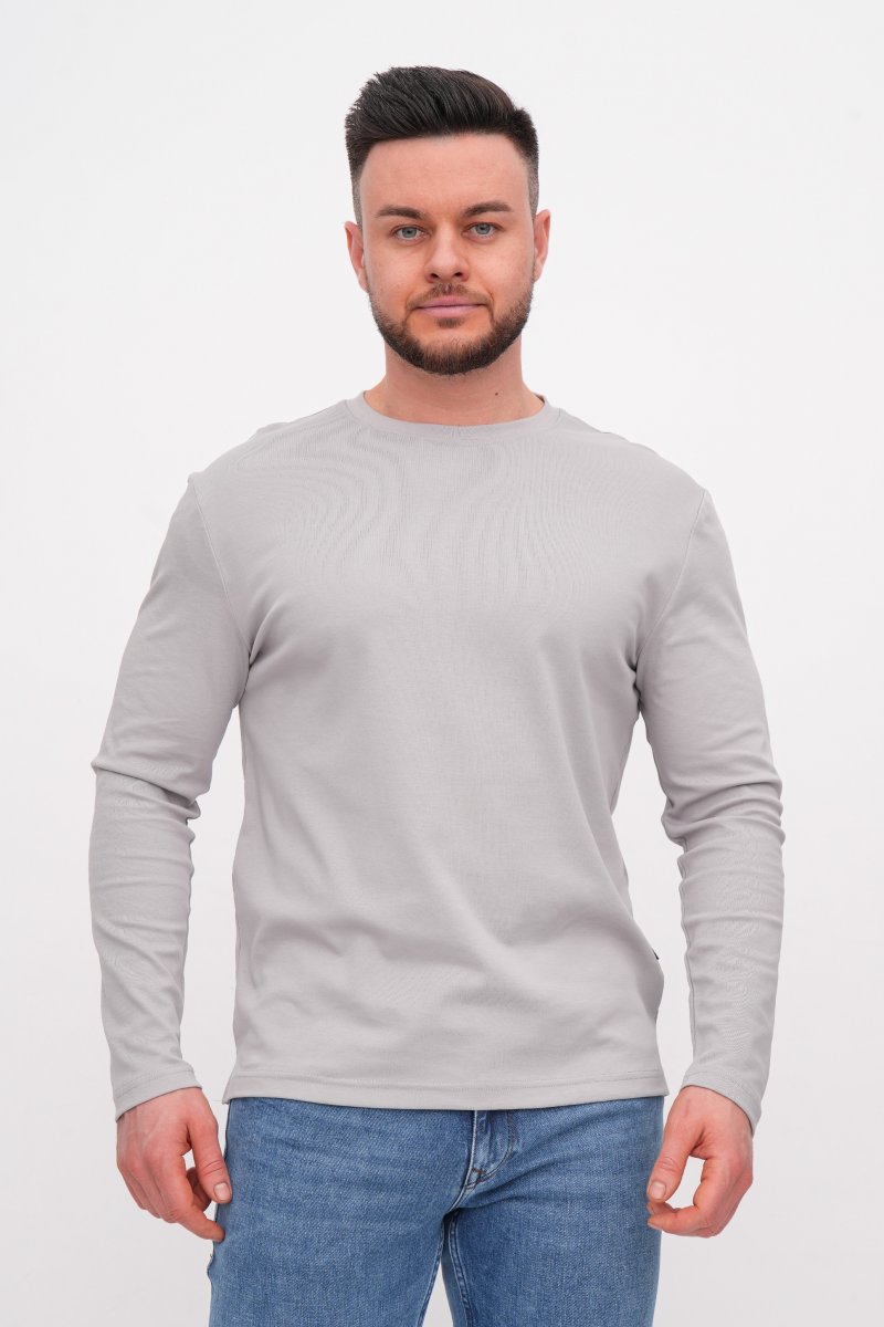 Лонгслів однотонний K.O.R 763 Сірий (grey)