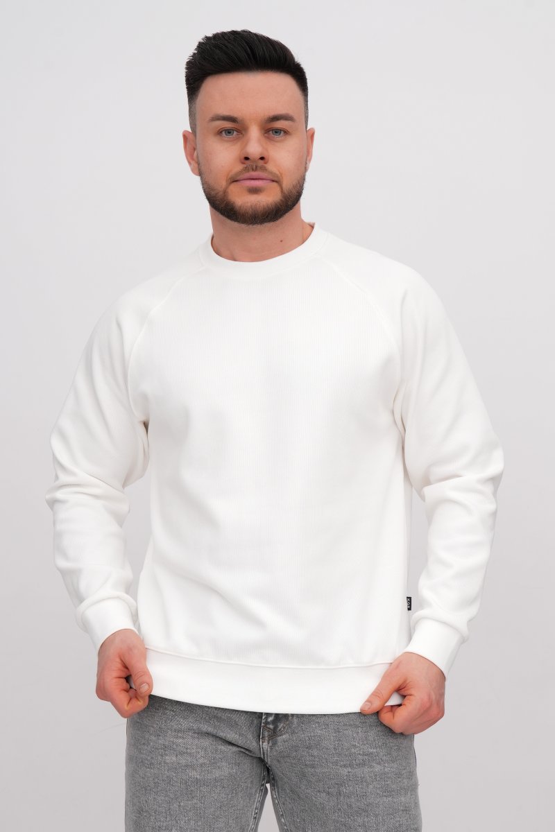 Світшот однотонний K.O.R 3390 Білий (white)