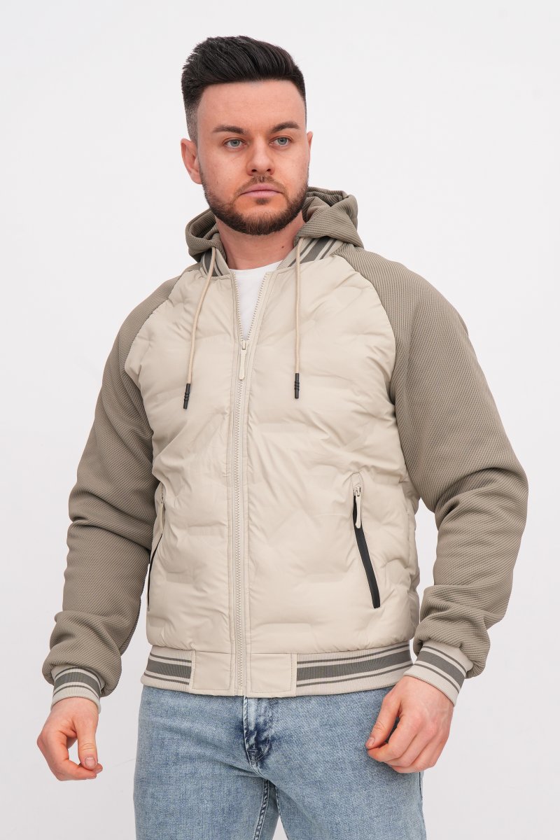 Бомбер м.с. K.O.R 7756-1 Бежевий (KHAKI)