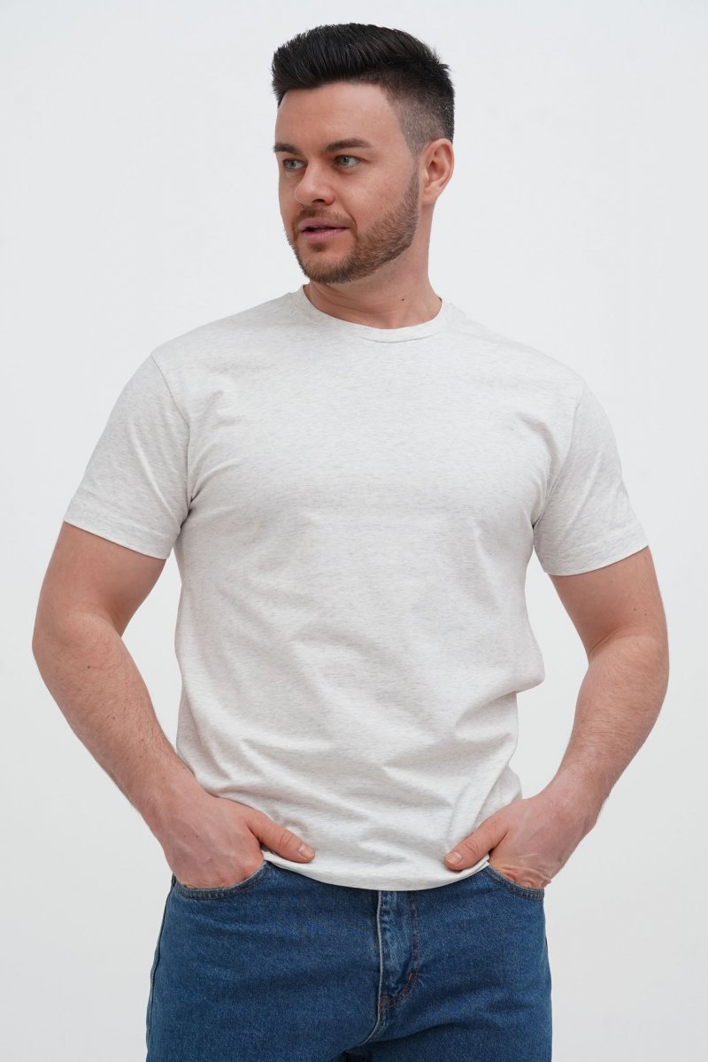 Футболка однотонна Trend Collection 616 Світло-сірий  (L. FLOWER GREY, кол.75)