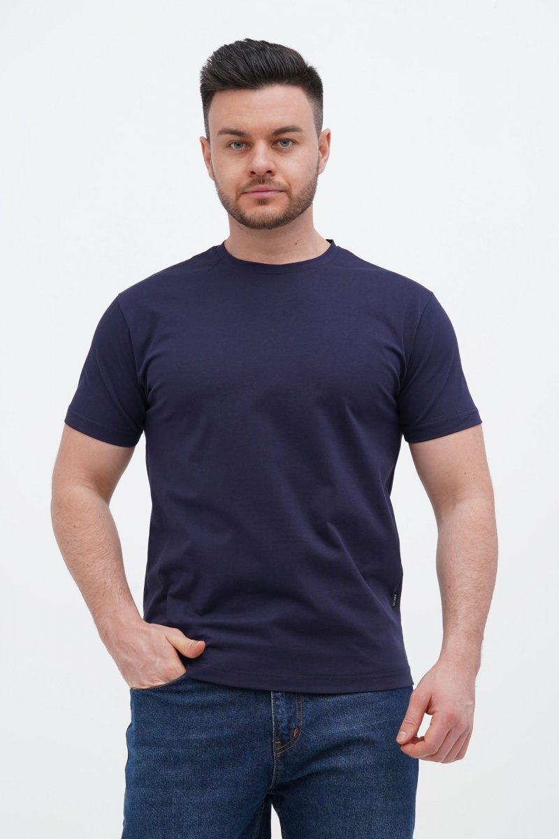 Футболка однотонна Trend Collection 616 Темно-синій (D.BLUE, кол.25)
