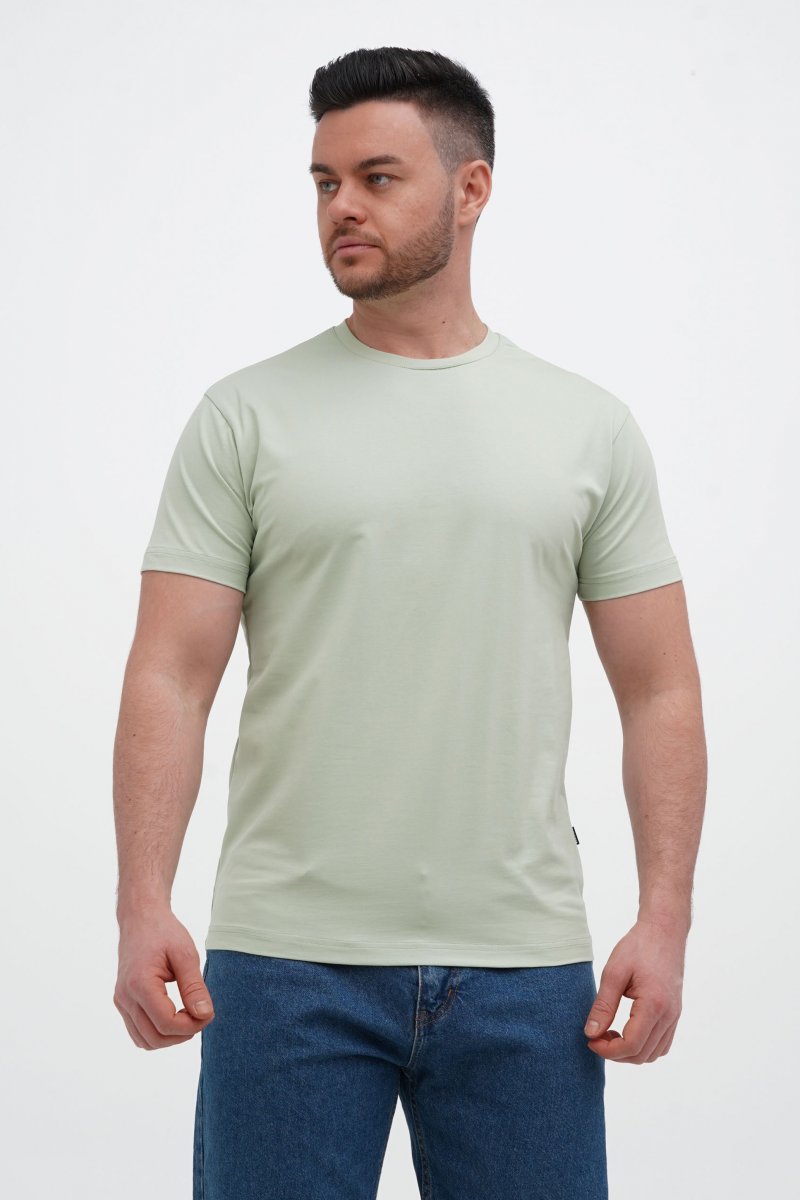 Футболка однотонна Trend Collection 616 Оливковий (L.GREEN, кол.68)