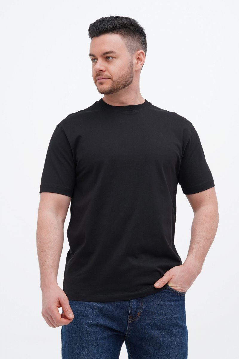 Футболка однотонна Trend Collection 001-1 Чорний (BLACK, кол.3)