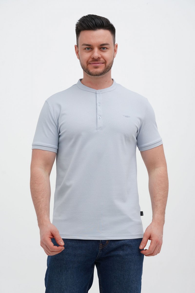 Футболка стійка Trend Collection 618 Сіро-блакитний (GREY BLUE)