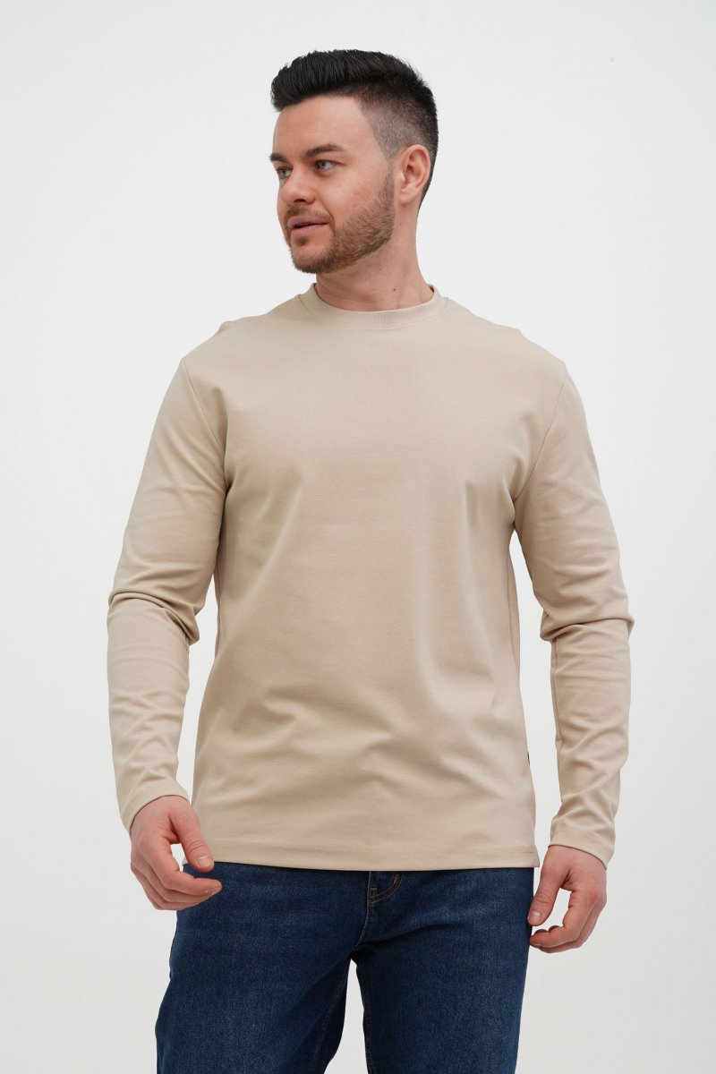 Лонгслів Trend Collection 386-1 Бежевий (№19 aprikot )