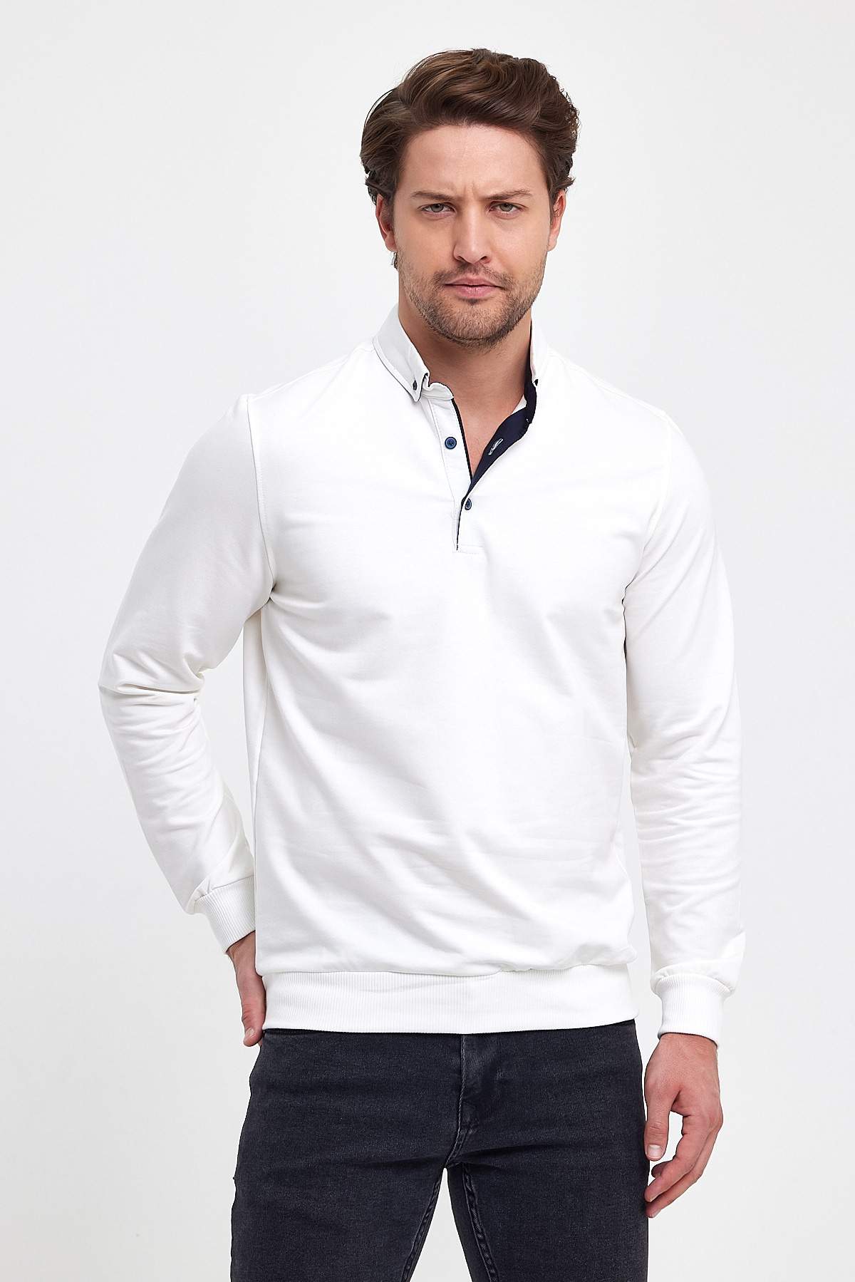 Джемпер Trend Collection BAT 2801 Білий