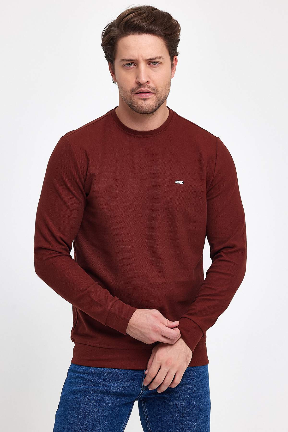 Свитер однотонный Trend Collection 22621 Рыжий (KEREMIT)
