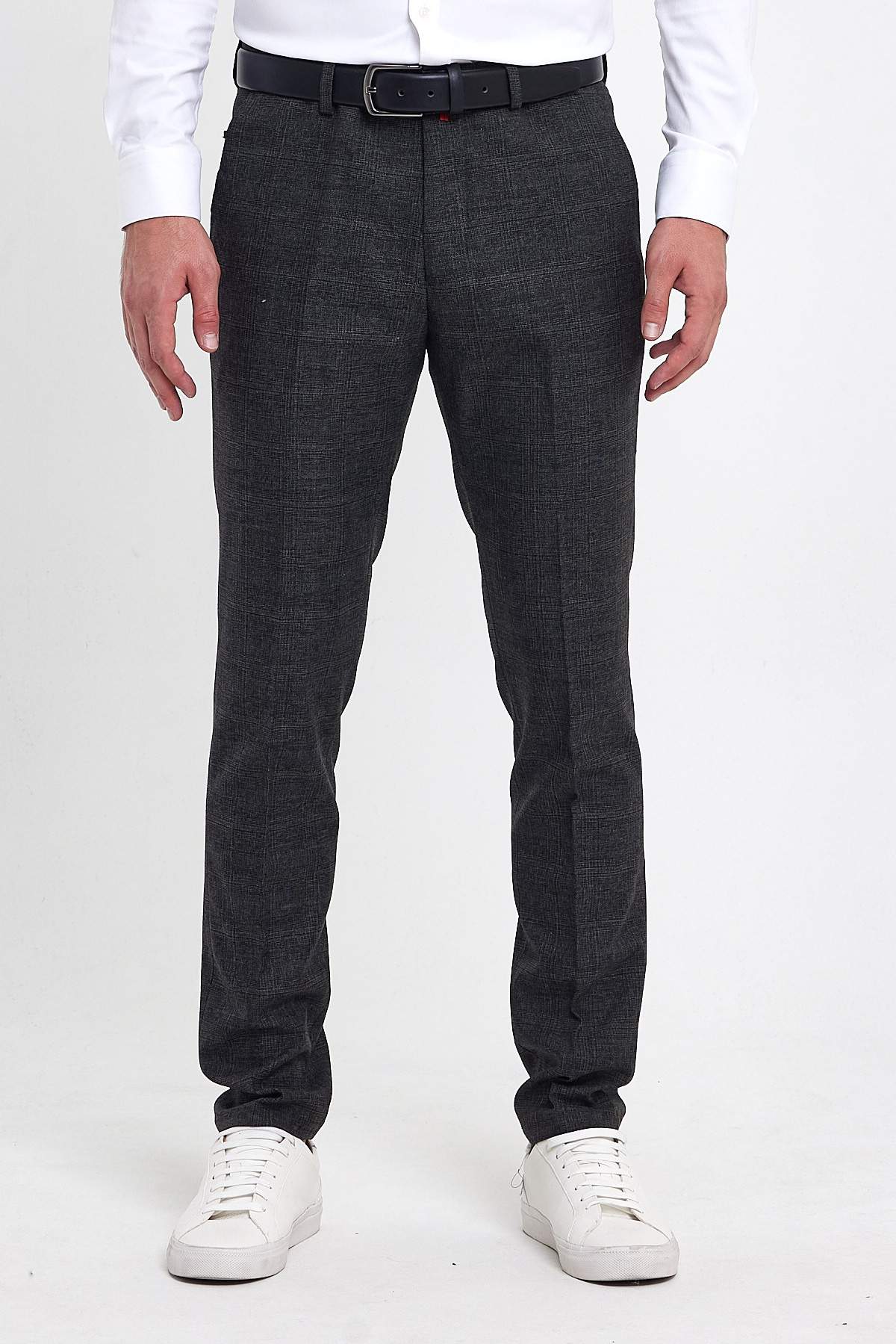 Штани slim fit Trend Collection 1225 Чорно-сірий (COL. 3)