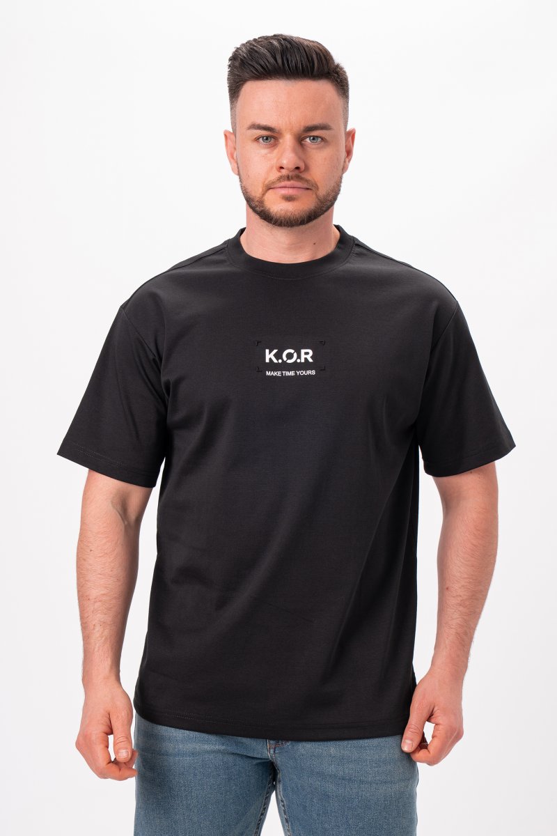 Футболка однотонная K.O.R 2009 Черный (BLACK)