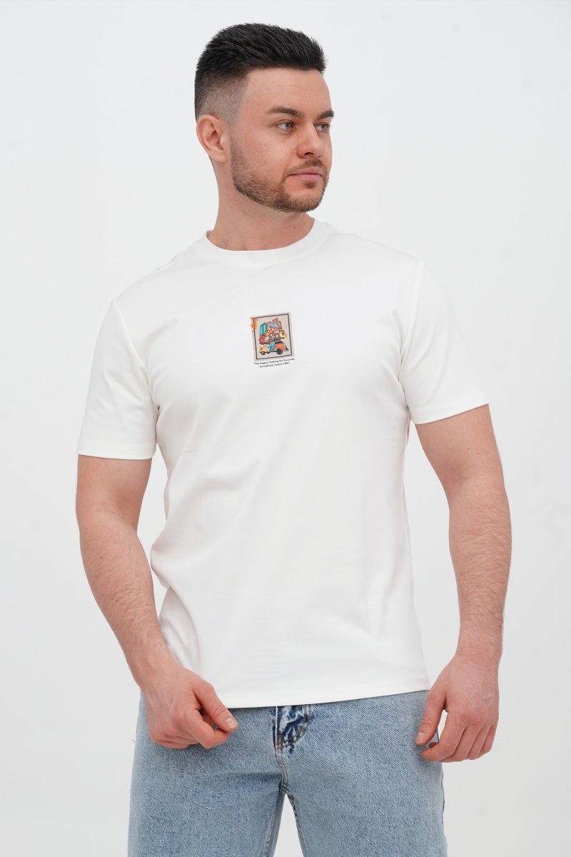 Футболка с принтом Trend Collection 1123 Белый (WHITE)