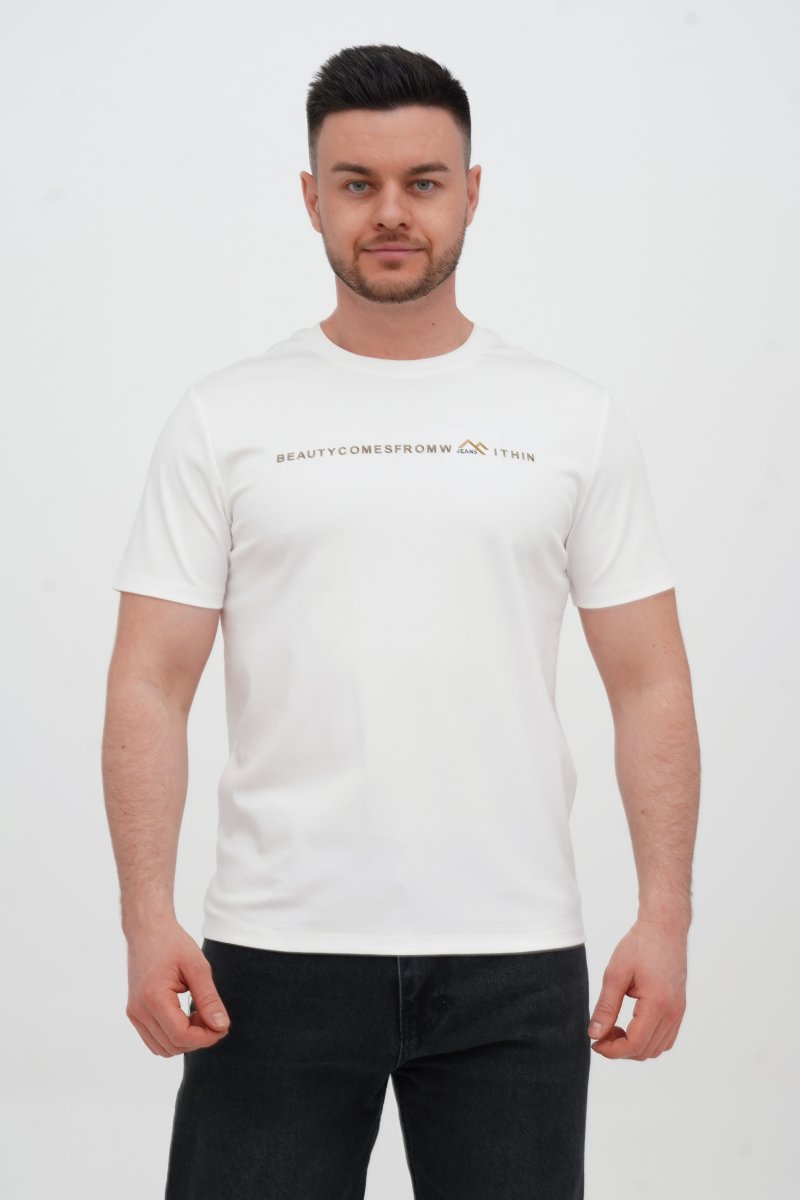 Футболка з принтом Trend Collection 62809 Білий (WHITE)