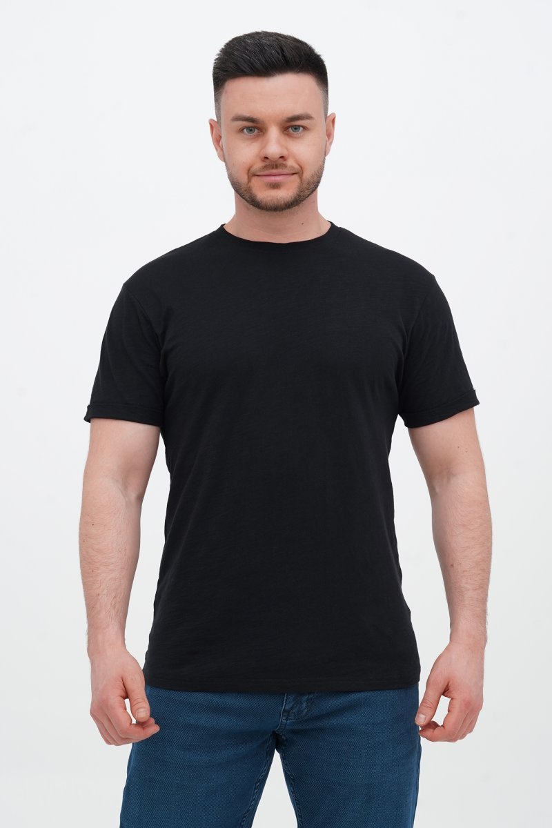 Футболка однотонная K.O.R 208-1 черный (№16 black)