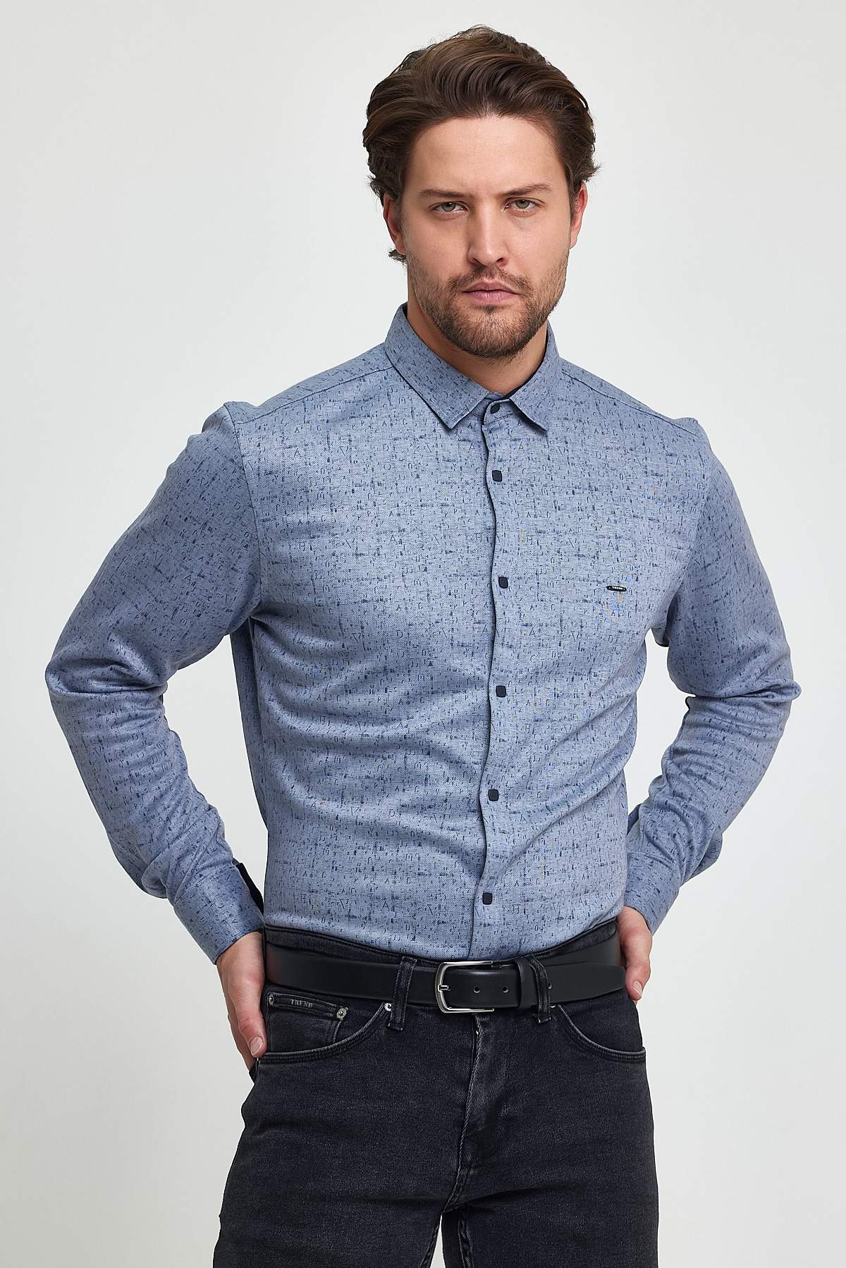 Сорочка трикотажна  Trend Collection 08901 Сірий (V02)