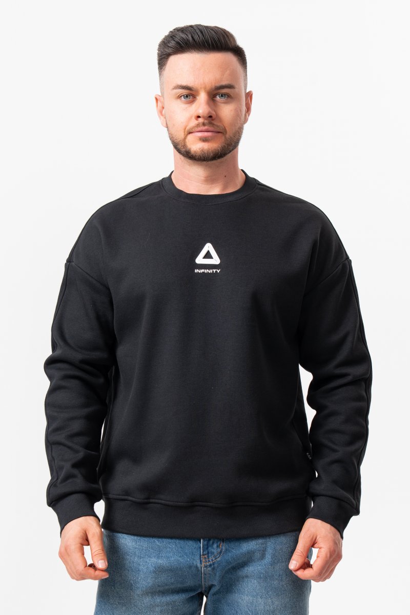 Світшот фліс K.O.R 32013 Чорний (BLACK)
