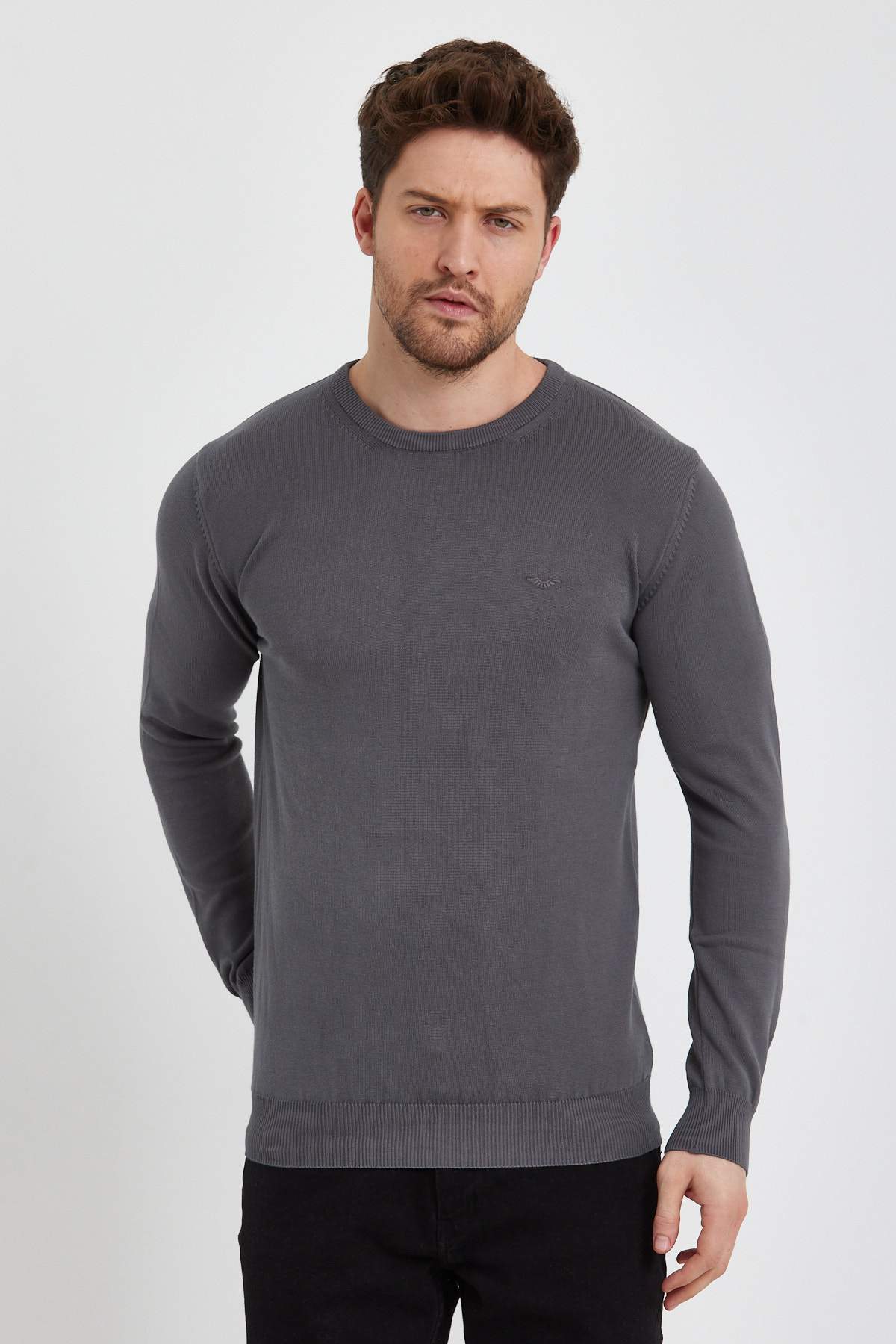 Светр однотонний Trend Collection BAT 2023-1 Антрацит (ANTRA)