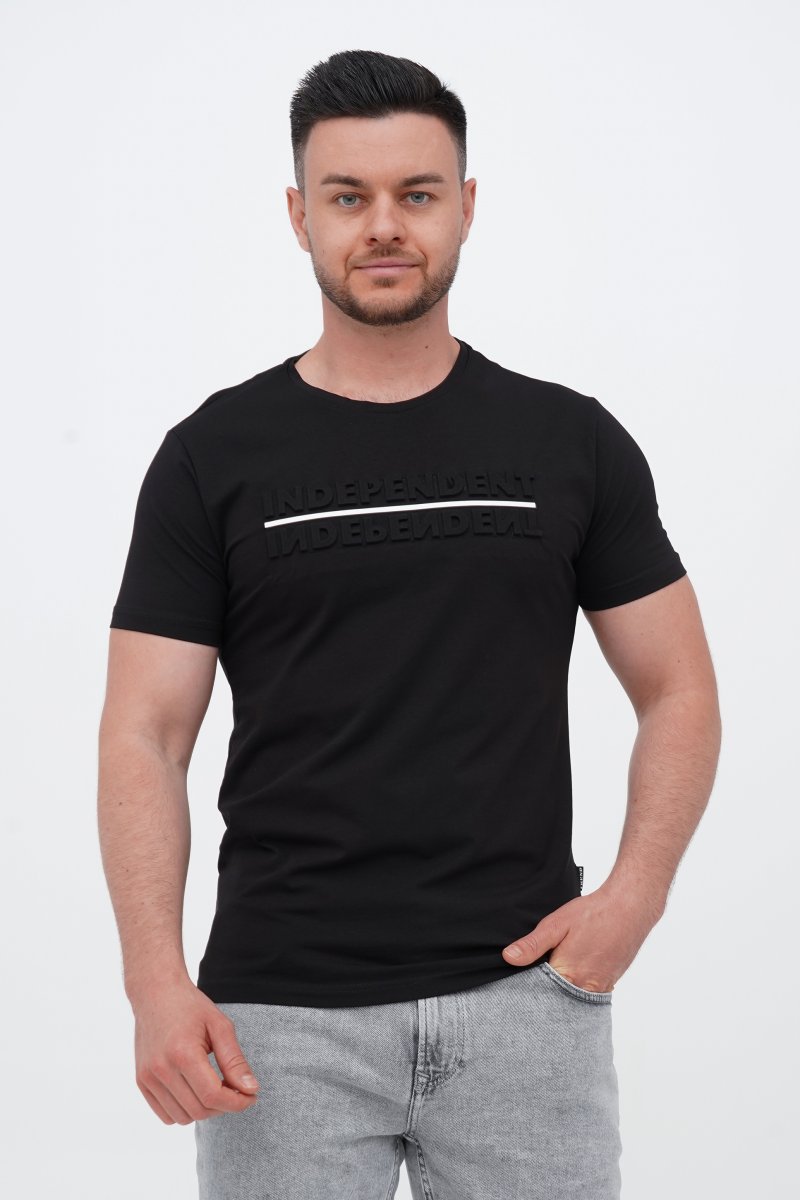 Футболка з принтом Trend Collection 39162 Чорний (SIYAH)