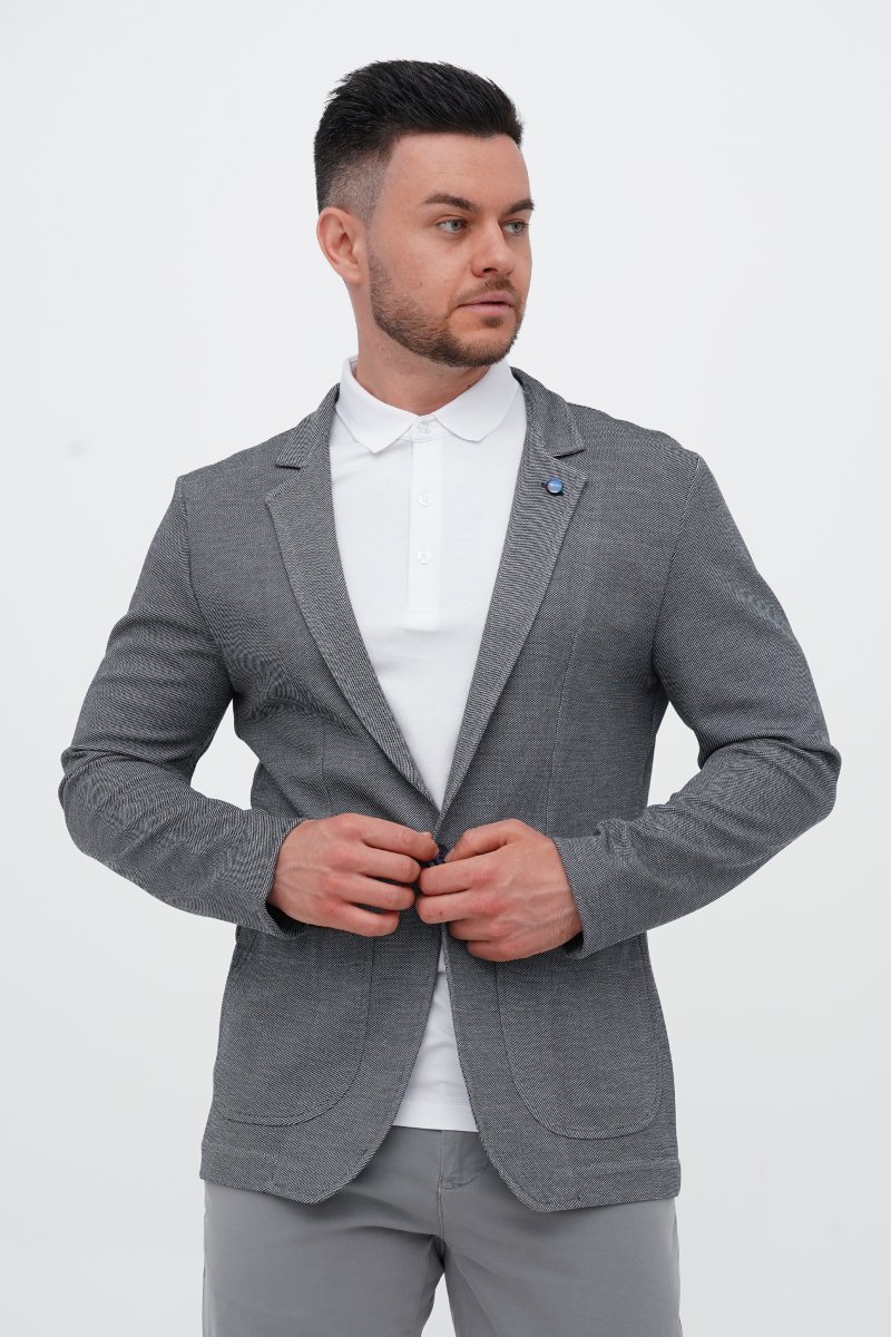 Піджак Trend Collection 50030 Синьо-сірий (NAVY)