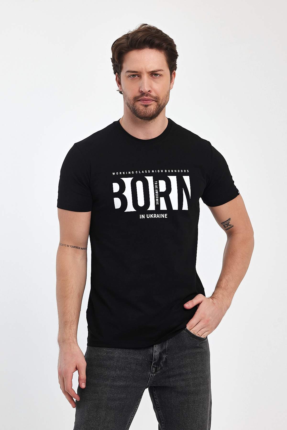 Футболка с принтом Trend Collection 39122 черный (SIYAH)