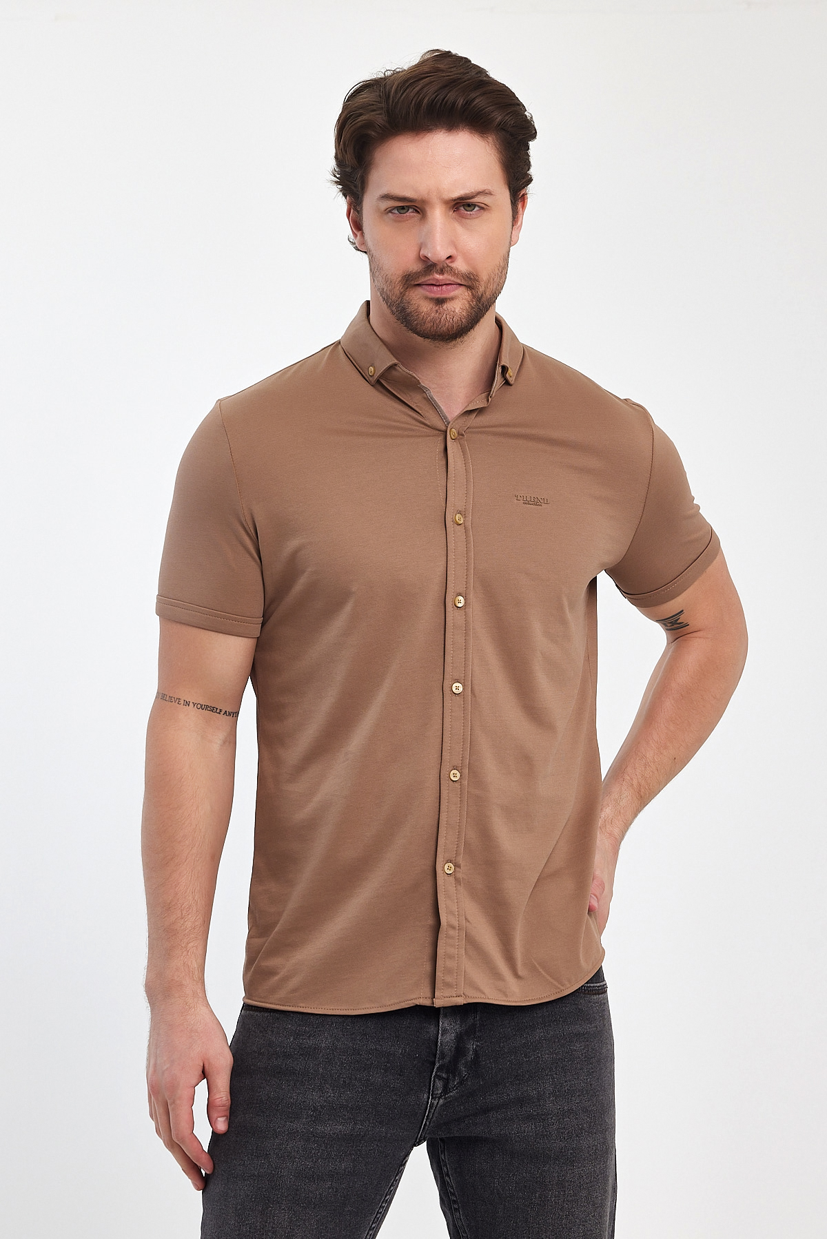 Рубашка-К. Р. Trend Collection 24y1200 бежевый (VISON)