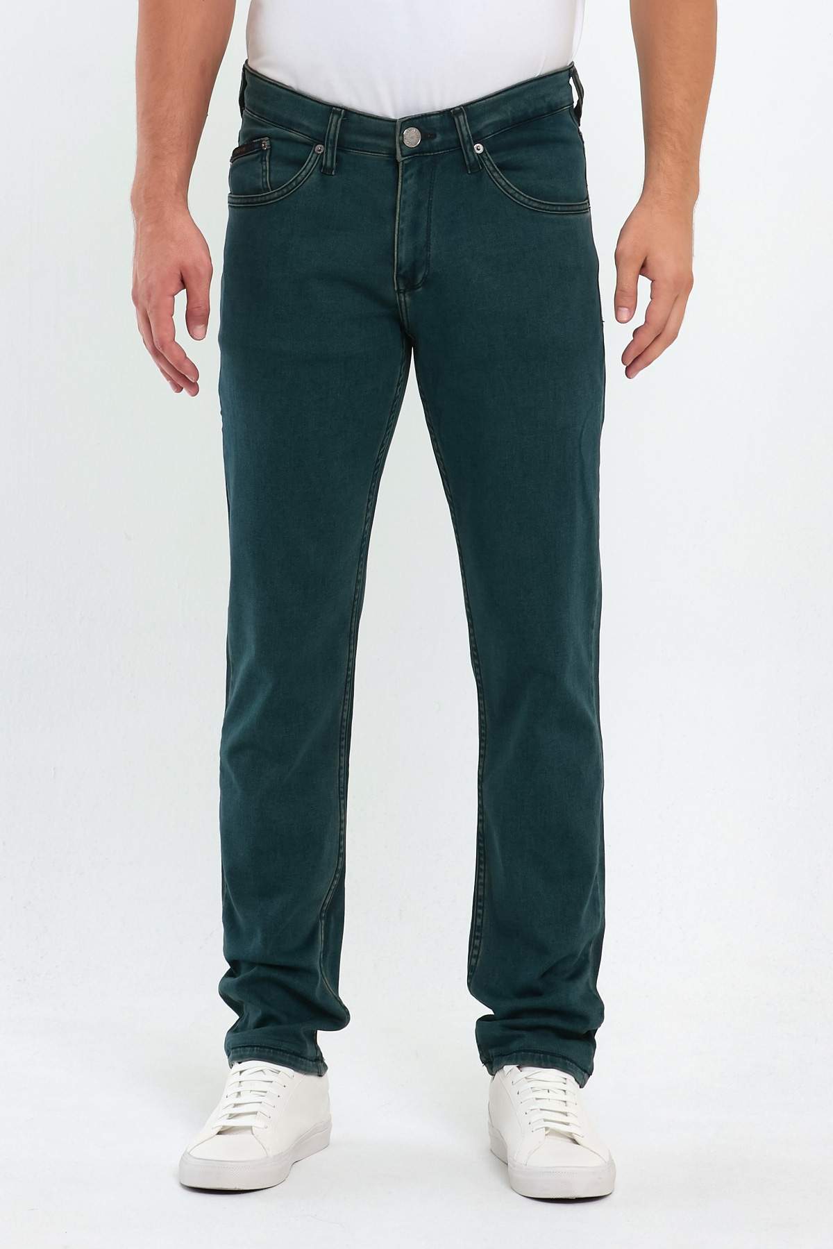 Джинсы slim fit Trend Collection 13092 Сине-зеленый (HAKI)
