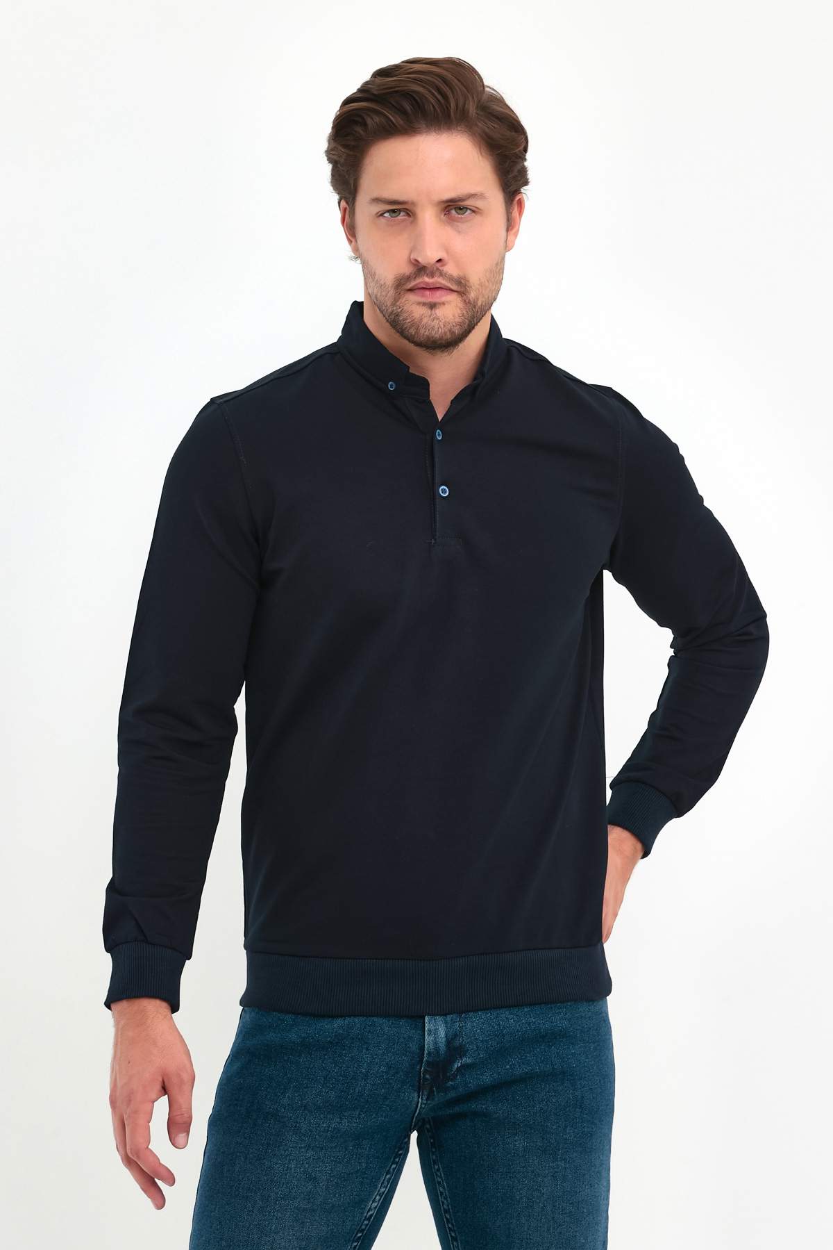 Джемпер Trend Collection BAT 2801 Темно-синій