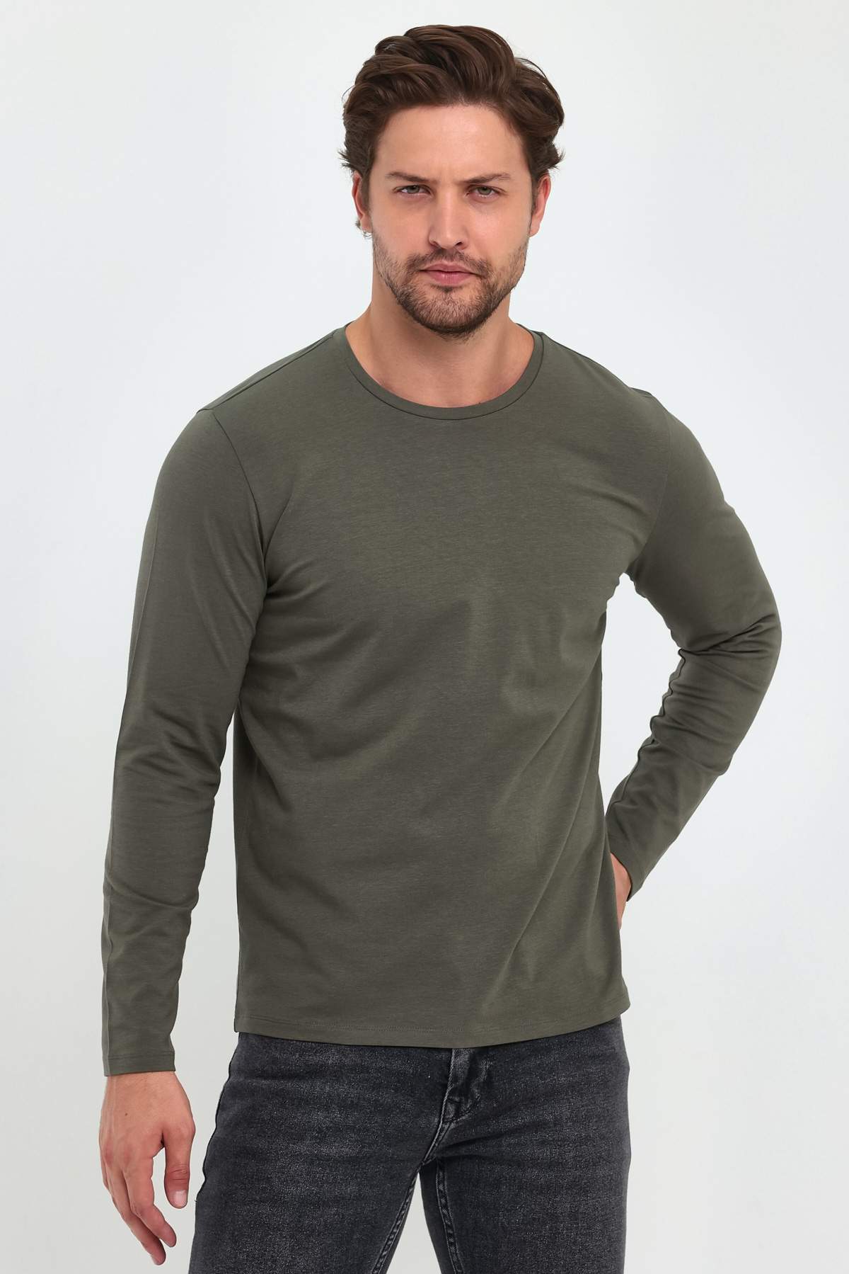 Лонгслив Trend Collection 29180 хаки (HAKI)
