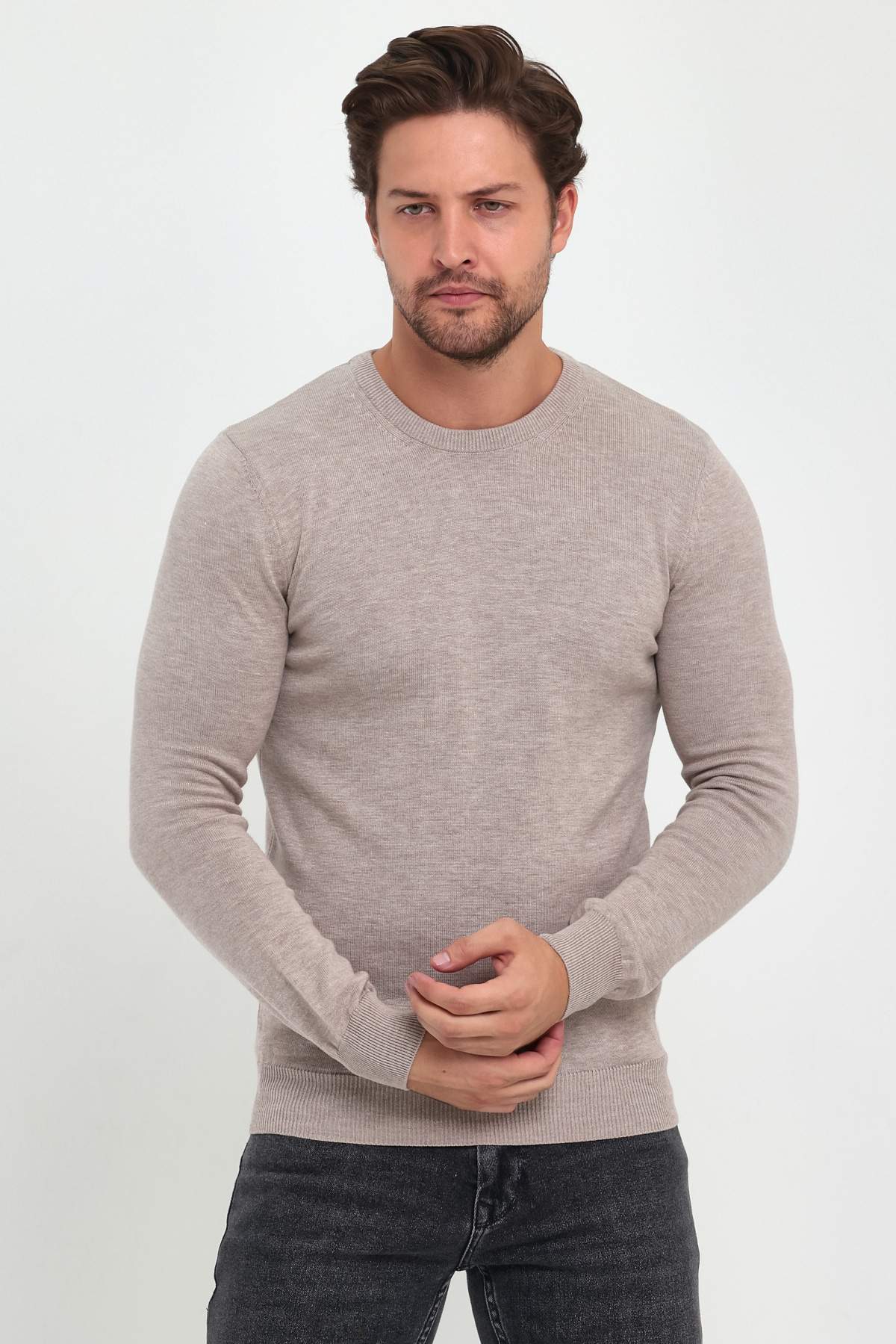 Светр однотонний Trend Collection 191406-3 Бежевий (A.BEJ)