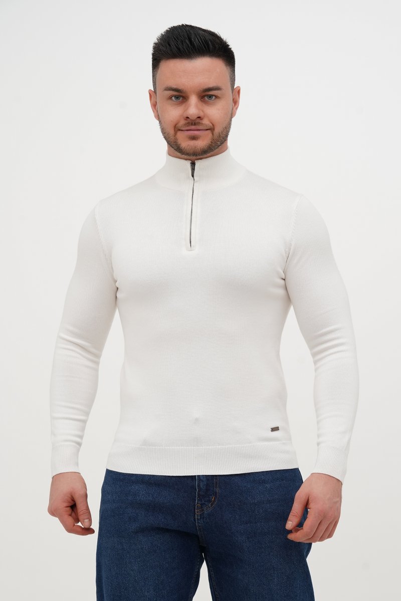 Гольф однотонний замок Trend Collection 10011 Білий (841/WHITE)