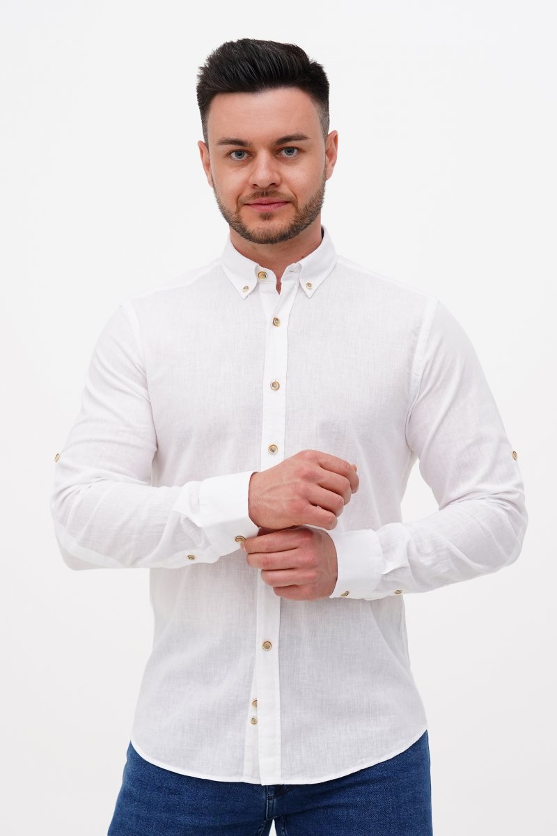 Сорочка однотонна Trend Collection U02-151 Білий