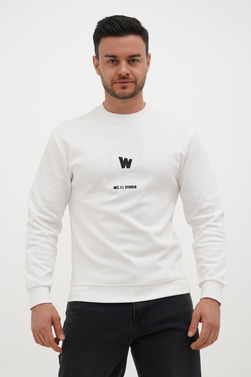 Світшот з принтом Trend Collection 2827 Білий (WHITE)