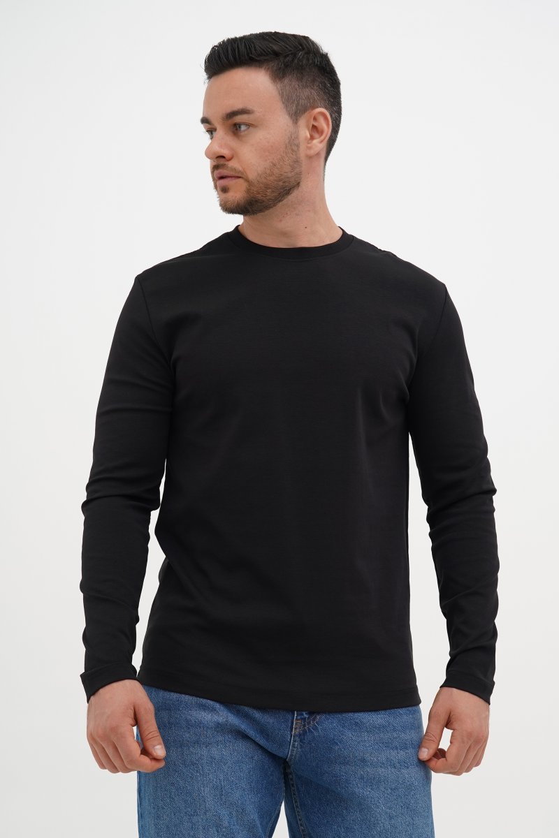 Лонгслів Trend Collection 386 Чорний (№1 black )