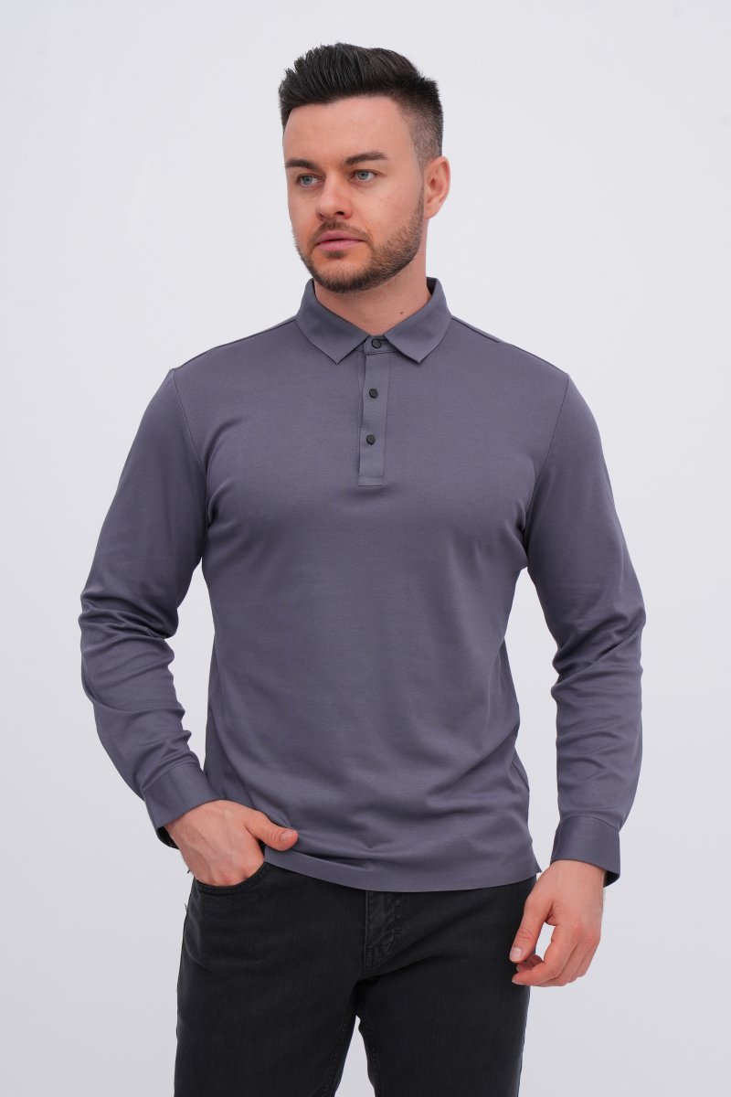 Лонгслив поло Trend Collection 5011 Антрацит