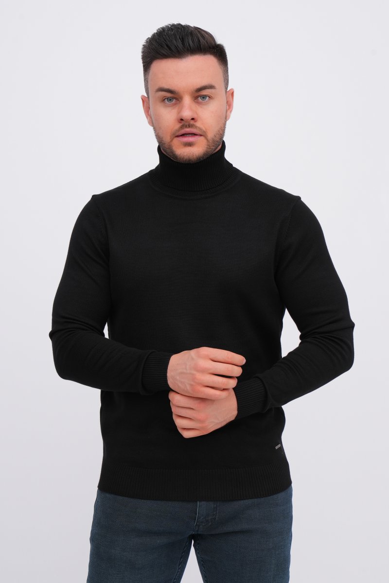 Гольф однотонний хомут K.O.R 5142 Чорний (black)