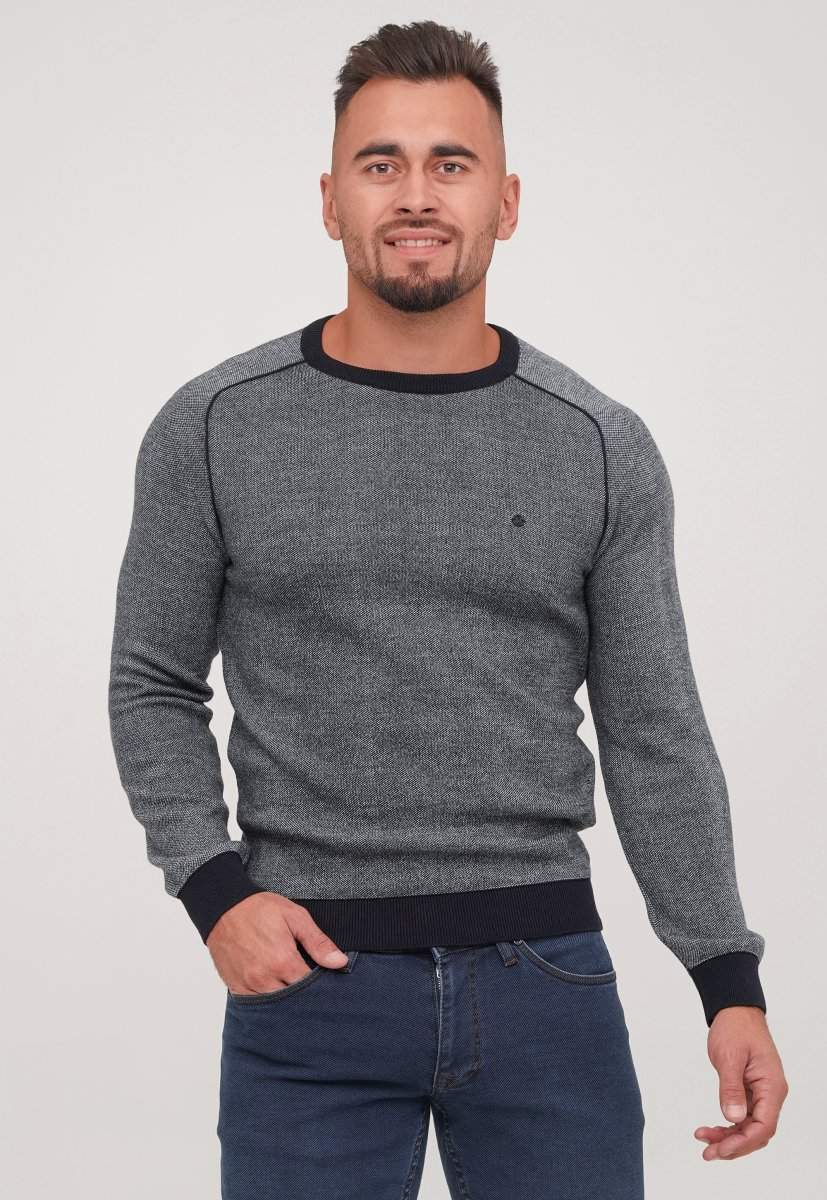 Светр Trend Collection 211498 Сірий+синій (LACIVERT-KEMIK)