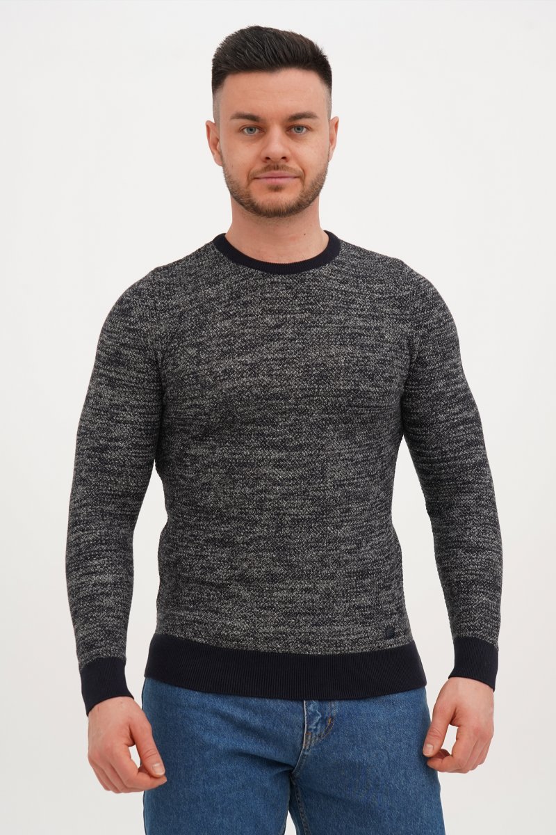 Свитер casual Trend Collection 231447 Темно-синий